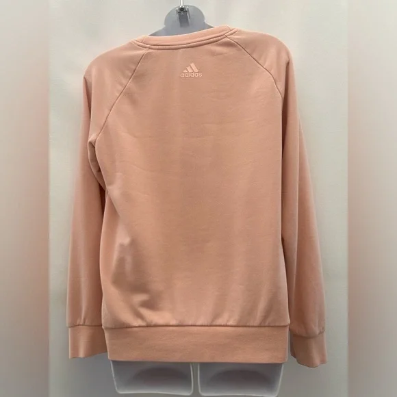 Adidas Pink Crew Neck Sweater Casual Athletic Wear #A2 - Picture 2 of 7